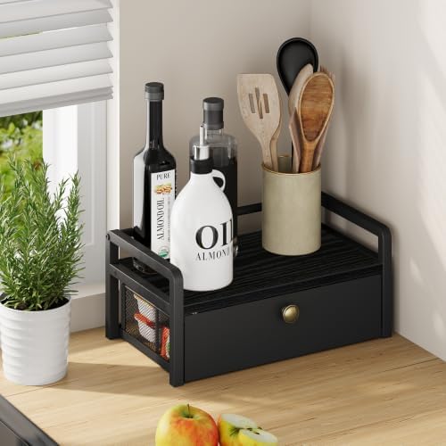 YINMIT Tea Bag Organizer Box, Tea Bag Holder with 8-Compartment Drawer