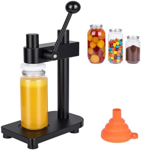 Manual Bottle Can Sealer for 55mm Caps, Aluminum