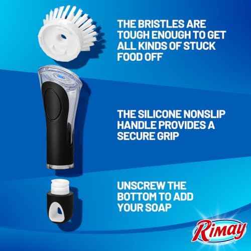 2 Pack Soap Dispensing Dish Brushes