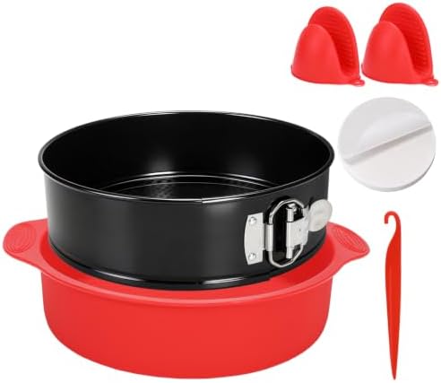 9 Inch Springform Pan Set, Nonstick Cheesecake Pan with Removable