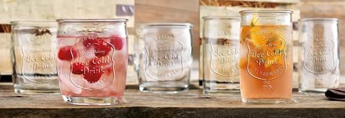 Glaver's Ice Cold Set of 8 Drinking Glasses 4-20 Oz Highball Glasses