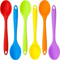Beieverluck 6 Pack Large Silicone Cooking Spoons 10.8'' Heat Resistant