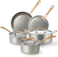 KOKHUB Pots and Pans Set 8 Pcs, Vintage Stainless Steel Cookware Set