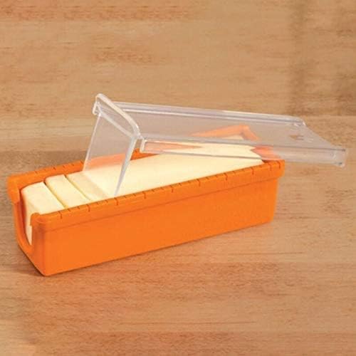 Silicone Butter Keeper with Built-in Slicing Blade & Microwave Safe