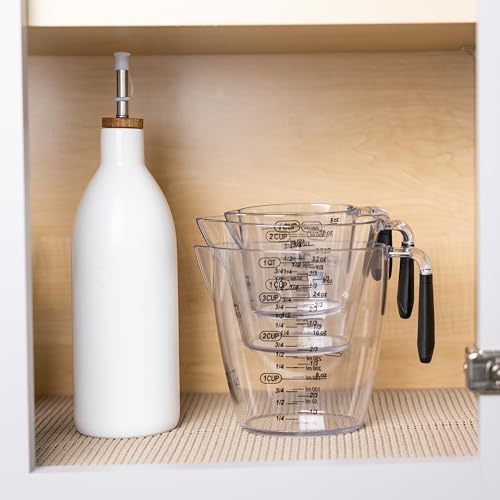 Dalup Measuring Cup Set – Clear Plastic Liquid Measuring Cups