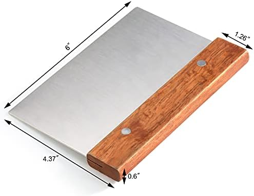 New Star Foodservice Bakery-Grade Stainless Steel Dough Scraper with