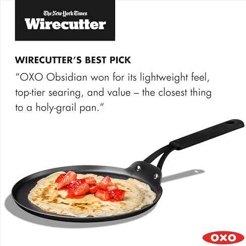 OXO Obsidian Pre-Seasoned Carbon Steel, 10" Crepe and Pancake Griddle