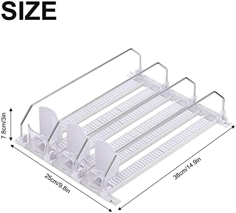 Drink Dispenser for Fridge, Self Pushing Soda Can Organizer for