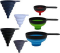 KongNai Collapsible Silicone Funnels 4 Pack + Wide Mouth Funnels