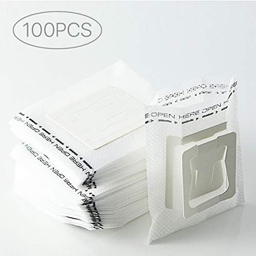100Pcs Portable Coffee Filter Paper Hanging Ear Drip Coffee Bag Single