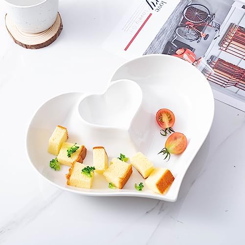 Porcelain Chip and Dip Serving Set,Perfect for Chips and Dip, Veggies