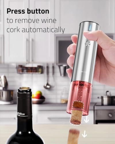 Electric Wine Opener Set - Premium Wine Gifts with Wine Opener, Foil