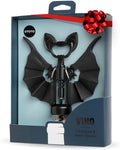 OTOTO Vino Spooky Bat 2-in-1 Wine & Beer Opener, Corkscrew & Bottle