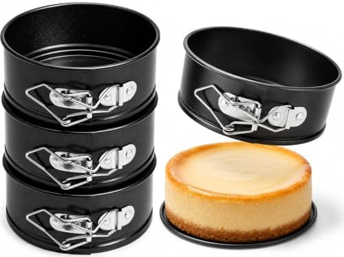 4 Inches Mini Springform Pan, 4-Pack