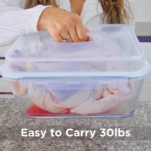 6500 ML Glass Food Storage Container with Airtight Locking Lid