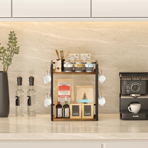 Dorhors Coffee Bar Organizer,Mug Holder,Station Organizer Kitchen