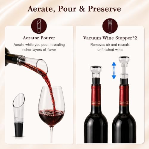 Rechargeable Electric Wine Bottle Opener: 8s Opening, 50 Bottles per