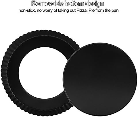Tart Pan, 9 Inch Non Stick with Removable Loose Bottom Tart Pie Pan