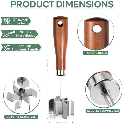 Stainless Steel Meat Chopper & Masher, Ground Beef Chopper Tool
