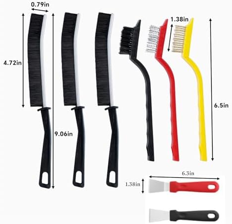 Crevice Cleaning Brush Set, 8pcs