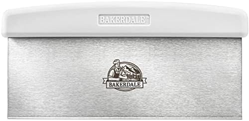 Bakerdale Bench Dough Scraper, 10-inch Stainless Steel Blade