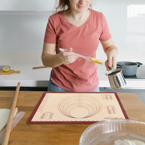 Silicone Baking Mat Rectangular Reusable Non Stick Kneading Pad