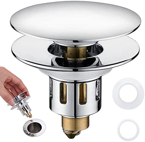 Universal Pop-Up Bathroom Sink Stopper - for 1.1~1.5 Inch Wash Basin