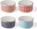 Metahom Ceramic Bowls with Lids Set of 4, Microwave Safe Soup Bowls
