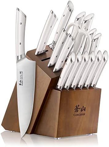 Cangshan HELENA 17-Piece White Knife Block Set
