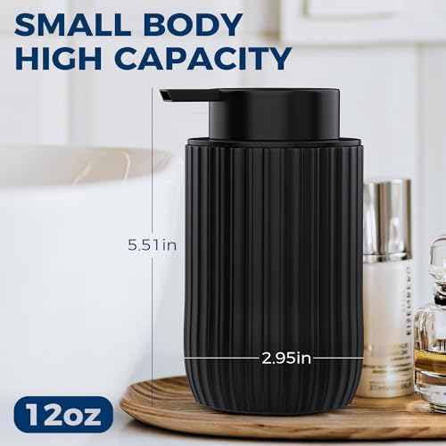Ceramic Foaming Hand Soap Dispenser, 12 oz Bathroom Soap Dispensers