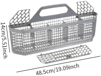 Universal Dishwasher Utensil Basket with Handle - Silverware Cutlery