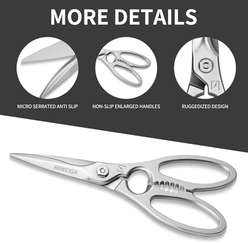 Kitchen Scissors Heavy Duty Ultra Sharp Multi-Purpose Kitchen Shears
