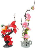 Hemoton Artificial Flower Sushi Plate Decorations 2pcs Fake Flowers