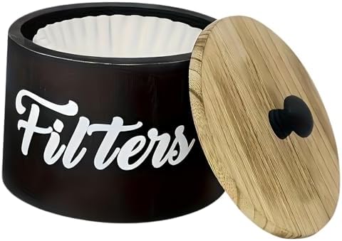 Handcrafted Wooden Coffee Filter Holder Protects From Dusts and Damage