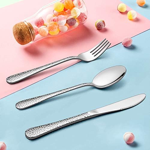 LIANYU 12-Piece Kids Utensils Silverware Set, Stainless Steel Toddler