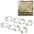 Dishwasher Rack Wheels and Brackets Kit for Miele