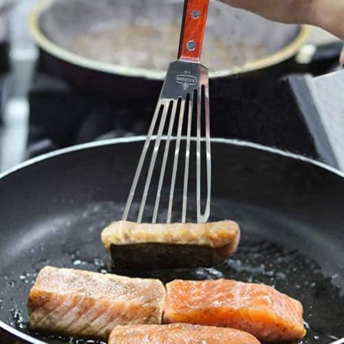 La Cuisine Extra Flexible Stainless Steel Fish Slotted Spatula Turner