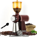 Huanyu 60mm Flat Burr Coffee Grinder, 8 Grind Settings