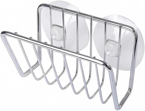 Toplife Stainless Steel Sink Sponge Caddy, Silver