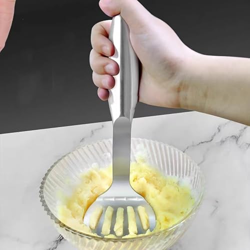 Potato Masher Stainless Steel Heavy Duty Metal Potato Ricer Food