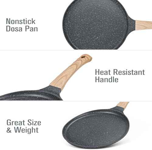 SouxMux 8" Crepe Pan with Spreader, Ceramic Nonstick, Induction Ready