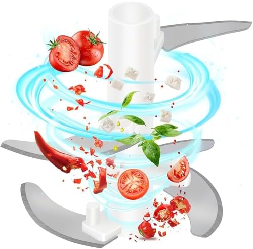 Mini Manual Food Processor Vegetable Chopper, Easy to Clean, Hand Pull