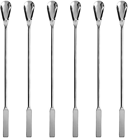 EISCO 6PK Lab Spatula Spoon, 9" - Stainless Steel, Polished - One