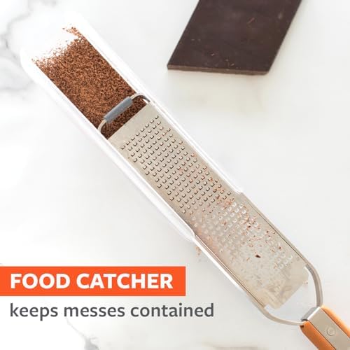 Full Circle Catch-All Grater and Zester with Food Catcher, Dishwasher