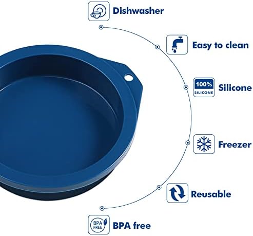 Webake 4 inch Silicone Air Fryer Egg Mold for Baking, Nonstick