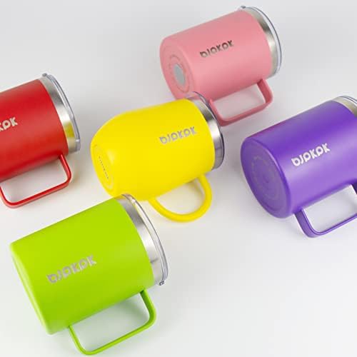 BJPKPK 2PCS Insulated Coffee Mug with Lid, 14oz Stainless Steel