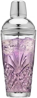 Godinger Dublin Crystal Cocktail Shaker with Lid - Glass Martini