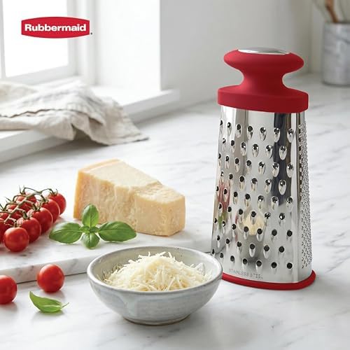 Rubbermaid Stainless Steel Cheese Grater - 9.5" Oval Handheld Box