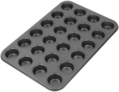 Mini Muffin Pan, Mini Cupcake Pans With 24 Cup Muffin Nonstick Carbon