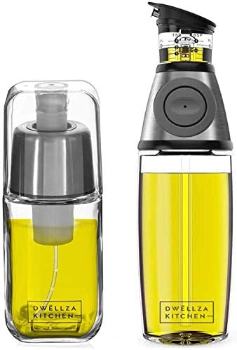 DWËLLZA KITCHEN Olive Oil Dispenser Set, 6 oz and 17 oz
